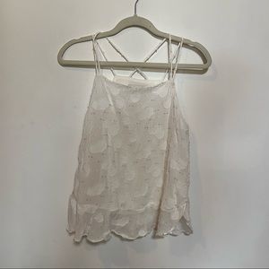 LOFT white strappy tank